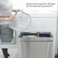 thumbnail image 4 of Home Zone Living 13 gal Dual Kitchen Open Top Garbage Can, Stainless Steel, 4 of 9