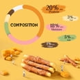 thumbnail image 5 of ASMPET Chicken Jerky Wrapped Pumpkin Biscuits for Dogs, Low Fat Pumpkin Dog Treats Chews, 10.6oz, 5 of 8