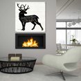 thumbnail image 6 of Epic Art 'Deer in Black' by Cindy Jacobs, Acrylic Glass Wall Art, 36"x36", 6 of 8
