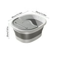 thumbnail image 3 of OEFNTAC Home and Kitchen Foldable Foot Bath Bucket with Handle Lid Portable Spa Bucket Massage Acupoints Collapsible Storage for Home Camping 15.74x13.39x7.87in, 3 of 6