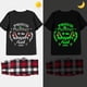 thumbnail image 3 of Pijama familiar luminoso a juego para Navidad, conjunto de pijama corto negro, miembro orgulloso de la lista traviesa, 2023, 3 of 3