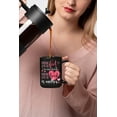 thumbnail image 2 of Dancing With The Heart Competitive Dance Themed, Black 15oz Ceramic Mug, 2 of 5