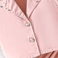 thumbnail image 5 of BLVB Summer Clothes for Girls Toddler Kids 2 Piece Outfits Sleeveless Button Vest with Pleated Skirts Sets for Party, 5 of 6