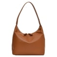 thumbnail image 1 of Bolso de hombro minimalista para mujer bolso diario de cuero PU para axila para damas (marrón), 1 of 9