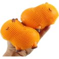 thumbnail image 2 of Set of 2 Capybara Puffer Air- Natural Color Filled Squeeze Stress Balls - Large Rodent - Sensory, Stress, Fidget Toy, 2 of 7
