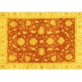 thumbnail image 1 of Ahgly Company Machine Washable Indoor Rectangle Oriental Yellow Traditional Area Rugs, 2' x 4', 1 of 4