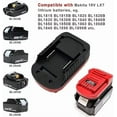 thumbnail image 2 of Adaptador de Batería para Ma*kita 18V Batería Li-on Convertible a para Herramienta Eléctrica Snap-on 18V, 2 of 7