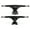Black, variant on Victory Jump Longboard Skateboard Trucks 7 inch 180mm (7 inch Silver Truck)
