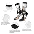 thumbnail image 3 of Logiee Colors Cats Print Adult Socks for Men & Women,Calf Socks, Ankle Socks,Boots Socks,Breathable Casual Sock,Unisex Crew Socks, 3 of 6