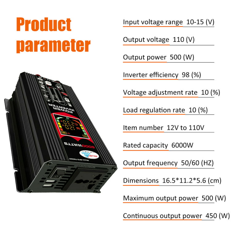 6000W Solar Panel Kit Solar Power Inverter Generator 100A Home 220V Grid  System