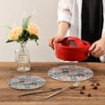 thumbnail image 2 of GZHJMY Cotton Colors Cute Koala Pattern 2 Pcs Woven Pot Holder Trivets Set,Round Coasters Placemat for Cooking Baking Hot Dish Pan Pot Bowl Teapot(7/9 Inches), 2 of 5