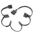 thumbnail image 1 of 4-pin IDE to SATA Cable 1 to 5 IDE 4-pin to Hard Drive SATA Adapter Cable, 1 of 5