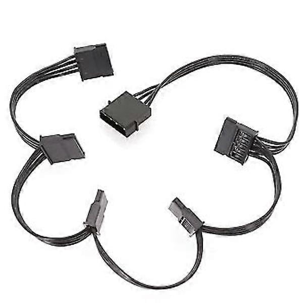 4-pin IDE to SATA Cable 1 to 5 IDE 4-pin to Hard Drive SATA Adapter Cable