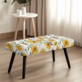 thumbnail image 4 of Whosucclay Daisy Leaf Print Dining Room Bench Covers Stretch Bench Slipcover, Removable Bench Protectors Rectangular Chair Slipcover for Living Room, Bedroom, Kitchen, 4 of 7