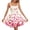 Red#1, variant on Women's Pleated Short Sleeve Dress,Women's Valentine's Day Love Printed Cute Retro Strap Dress Red L