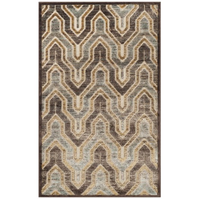 Safavieh Paradise 2'7" X 4' Power Loomed Rug in Creme and Brown