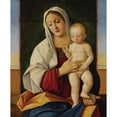 thumbnail image 2 of Francesco Bissolo 15x18 Black Ornate Wood Framed Double Matted Museum Art Print Titled - Madonna and Child, 2 of 5