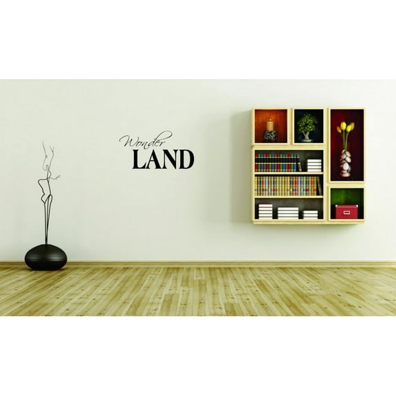 Custom Wall Decal Sticker - Wonderland Winter Seasonal Home Decor Picture Art 14x28 Inches