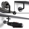 thumbnail image 6 of 4 Ft Modern Oval Stair Railing Kit, Professional Stainless Steel Frosted Handrail, Indoor&Outdoor Staircase Handrail, Metal Railing Suitable for The Elderly and Children, 6 of 6