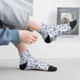 thumbnail image 2 of Naloa Dark Blue Snowflakes Ankle Socks for Women Non Slip Socks No Show Socks Classic Low Cut Casual Socks Casual Socks, 2 of 7