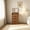 18.9"L, Walnut, Black Cushion, variant on AUU 3-in-1 Vanity Desk with Lighted Mirror and Stool, Flip Top Makeup Dressing Table, Compact Storage for Bedroom, Bathroom, or Dressing Room