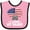 Pink and Black, variant on Inktastic I Love My Daddy Military Son Daughter Boys or Girls Baby Bib