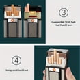 thumbnail image 6 of FYROXIA 2-in-1 Cigarette Case with Integrated Tungsten Lighter - USB Rechargeable Windproof Igniter featuring One-Button Pop-Up Access for 20 Standard Cigarettes, 6 of 7