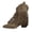 Army Green, variant on Army Green Ladies Suede Ankle Boots Tassel Chunky Heel Pointed Toe Metal Fall Winter Comfortable Casual Outdoor