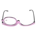 thumbnail image 1 of Gafas de maquillaje con lentes intercambiables resistentes a rayones, ligeras, para mujer, con estuche, color morado +3.00, 1 of 14