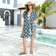thumbnail image 6 of joogoo Women's Bohomia Geometric Beach Cover Up Kimono Swimsuit Summer Cardigan Swimwear L, 6 of 6