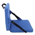 thumbnail image 4 of Cojín grueso antisuciedad para asiento de exterior, asiento plegable portátil para estadio con soporte para la espalda para acampar y conciertos, color azul, 4 of 8