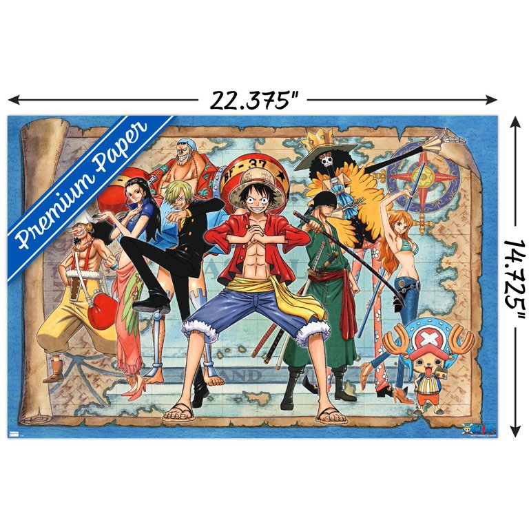 ONE PIECE ポスター 5枚セット One Piece - Group Map Wall Poster, 14.725