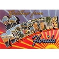 thumbnail image 2 of Art.com Greetings from St. Petersburg, Florida Stretched Canvas Print Wall Art, 36" x 24", 2 of 4