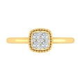 thumbnail image 3 of 1/4 Carat Cushion Cut Diamond Ring in 14K Yellow Gold (Ring Size 5.5) (I1-I2 Clarity), 3 of 4