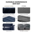 thumbnail image 6 of LAUSAINT HOME Outdoor Bar Chiars Set of 2, HDPE Wood Balcony Adirondack Chairs, Oversize Bar Height Chairs for Balcony, Garden, Poolside, Navy Blue, 6 of 8