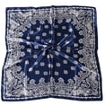 thumbnail image 5 of YUEHUA Satin Silk Scarf Bandana Women Square Satin Hair Wrap Head Scarf Lightweight Neck Scarves Floral Design, 5 of 6