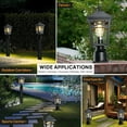 thumbnail image 6 of 1-Light Dusk to Dawn Outdoor Post Light, Exterior Lamp Post Light Fixture with Clear Glass, Black Finish Post Light Fixture for Patio Garden, 6 of 7