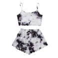 thumbnail image 1 of Femmes Sleepwear Mignonne Bande Dessinée Imprimé Short Manches Courtes V-Cou Shorts Pyjama, 1 of 6