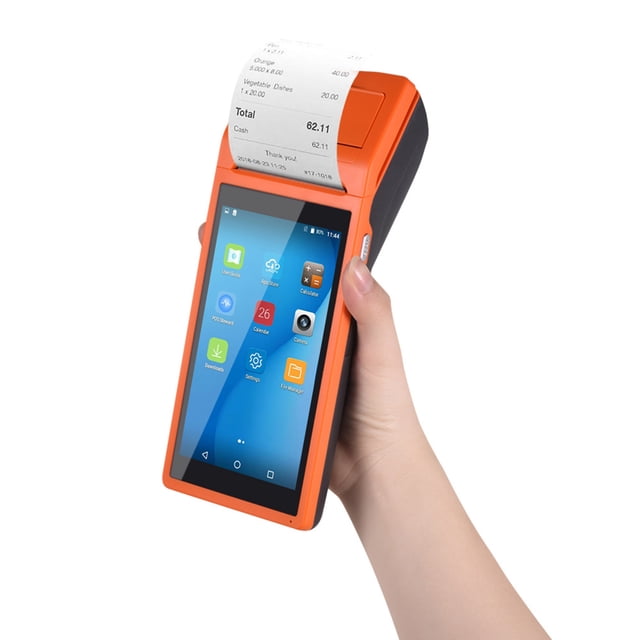 Yeacher All in One Handheld PDA Printer Smart POS Terminal Wireless Portable Printers Intelligent Payment Terminal Function BT/ WiFi/ USB OTG/ 3G Communication/ VIP Card Communication