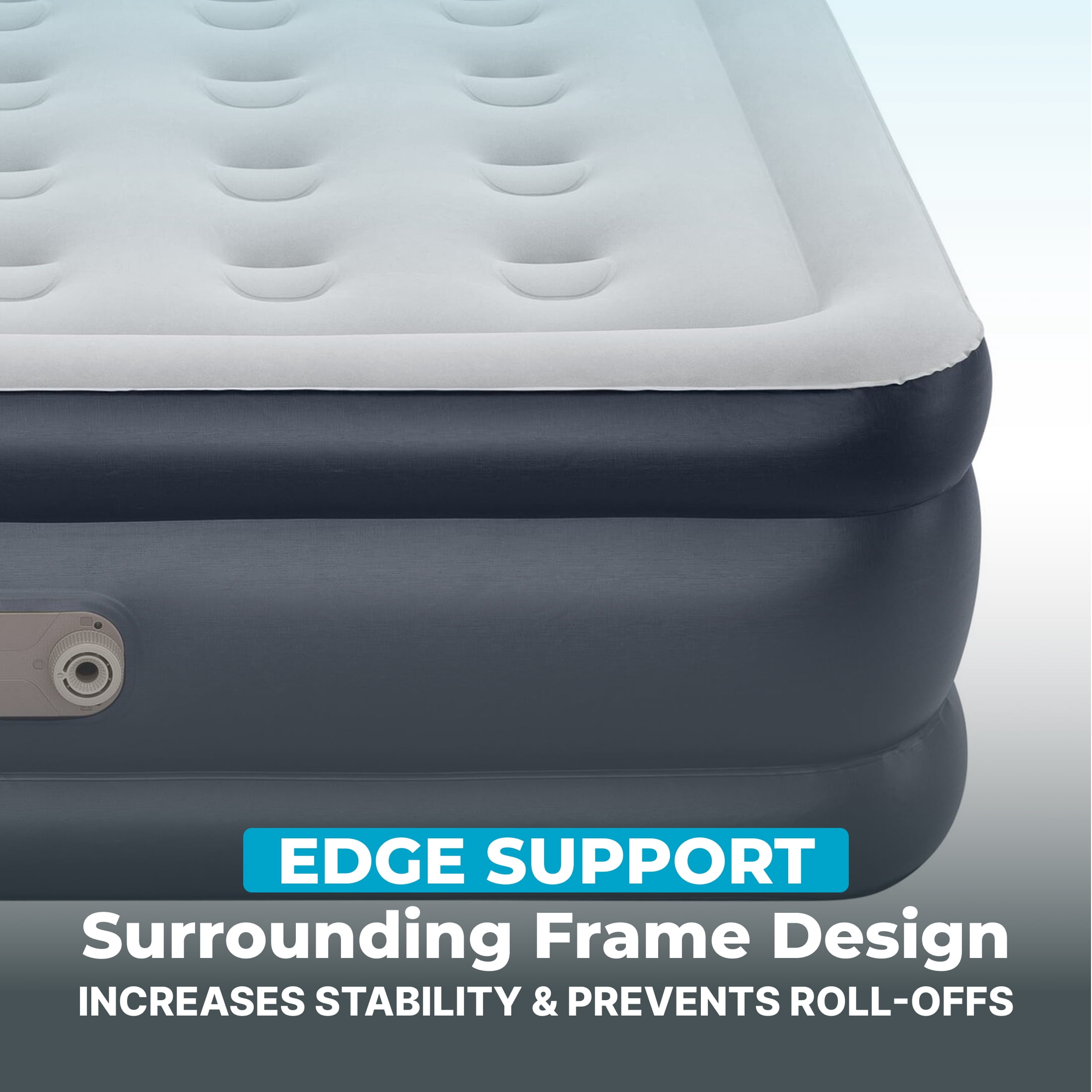 Comfort Quest Bestway 18" Queen Air Mattress with Built-in Pump