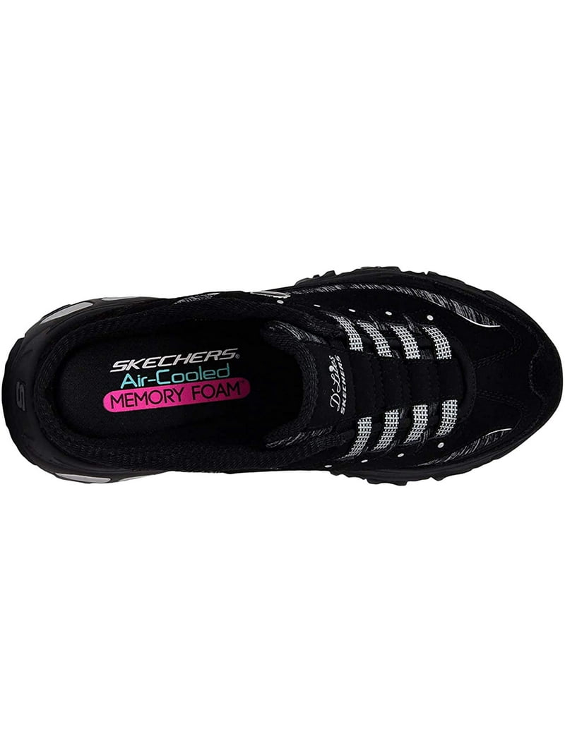 Skechers Sport Women's D'Lites Slip-on Mule Sneaker, Black 6.5 US - Walmart.com