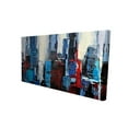 thumbnail image 1 of Begin Ville Bleue Abstraite - Impression sur Toile par Begin Édition, 1 of 4