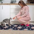 thumbnail image 3 of Pioneer Flower Floral Print Pattern Kitchen Rugs Sets Of 2, Anti Fatigue Non Slip Washable Floor Mats for Kitchen Sink Laundry, 17X30 Inch + 17X47 Inch, 3 of 6