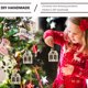thumbnail image 4 of EeaseMX 20 piezas de adornos colgantes para árbol de Navidad de madera con adorables formas de casa., 4 of 8