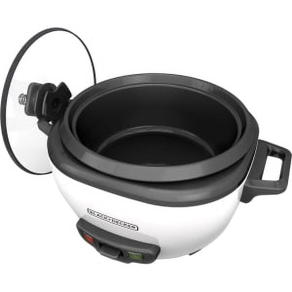 BLACK+DECKER Personal Size Rice Cooker, 3 Cups White, RC503 – Near