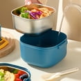 thumbnail image 2 of LCXmlly Stainless Steel Lunch Box For Work Stackable Salad Lunch Bento Box with Divider Stainless Steel Leak Proof Container Spoon Easy Clean for Student, 2 of 8