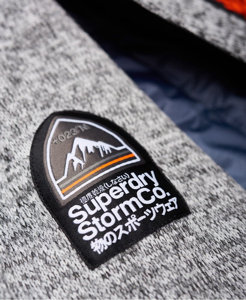 storm ombre hybrid zip hoodie