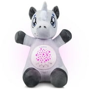 Lumieworld Baby White Noise Machine Music soothers for Sleep: Lumipets Night Light Projector and Sound Machine Unicorn Stuffed Animal