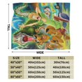 thumbnail image 4 of Manta de dibujos animados de Scooby Doo, manta de vellón ultra suave y acogedora de lujo para sofá cama, mantas de franela cálidas para todas las estaciones, ropa de cama para niños y niñas, 4 of 7