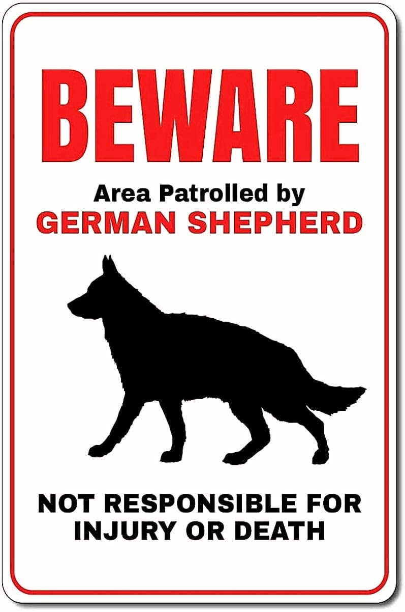 Vintage Tin Poster I Need Someone German Shepherd Poster Metal Tin Sign 8x12 Inch